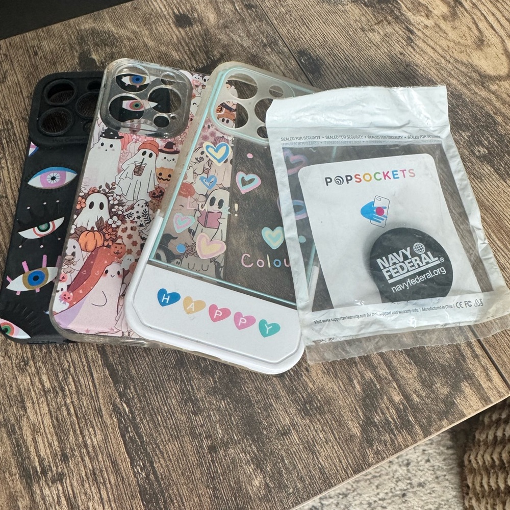 Colorful iPhone Cases with PopSockets
